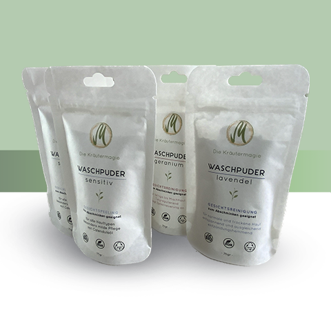 Gesichtspuder Reinigung Geranium