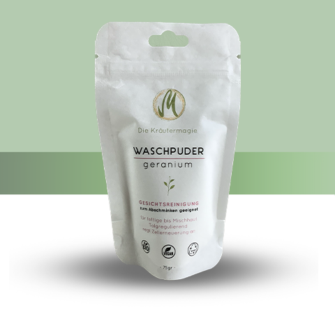 Gesichtspuder Reinigung Geranium