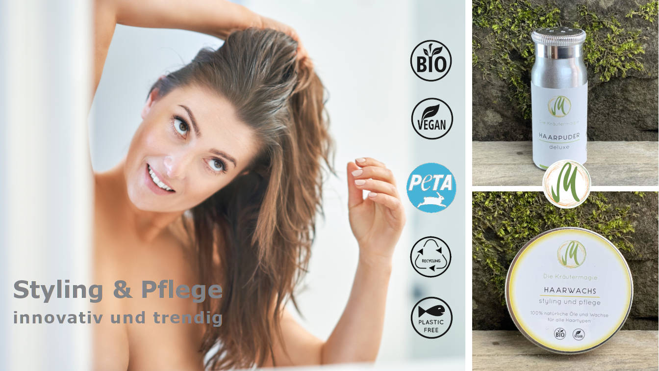 Styling Haare Pflege Die kräutermagie